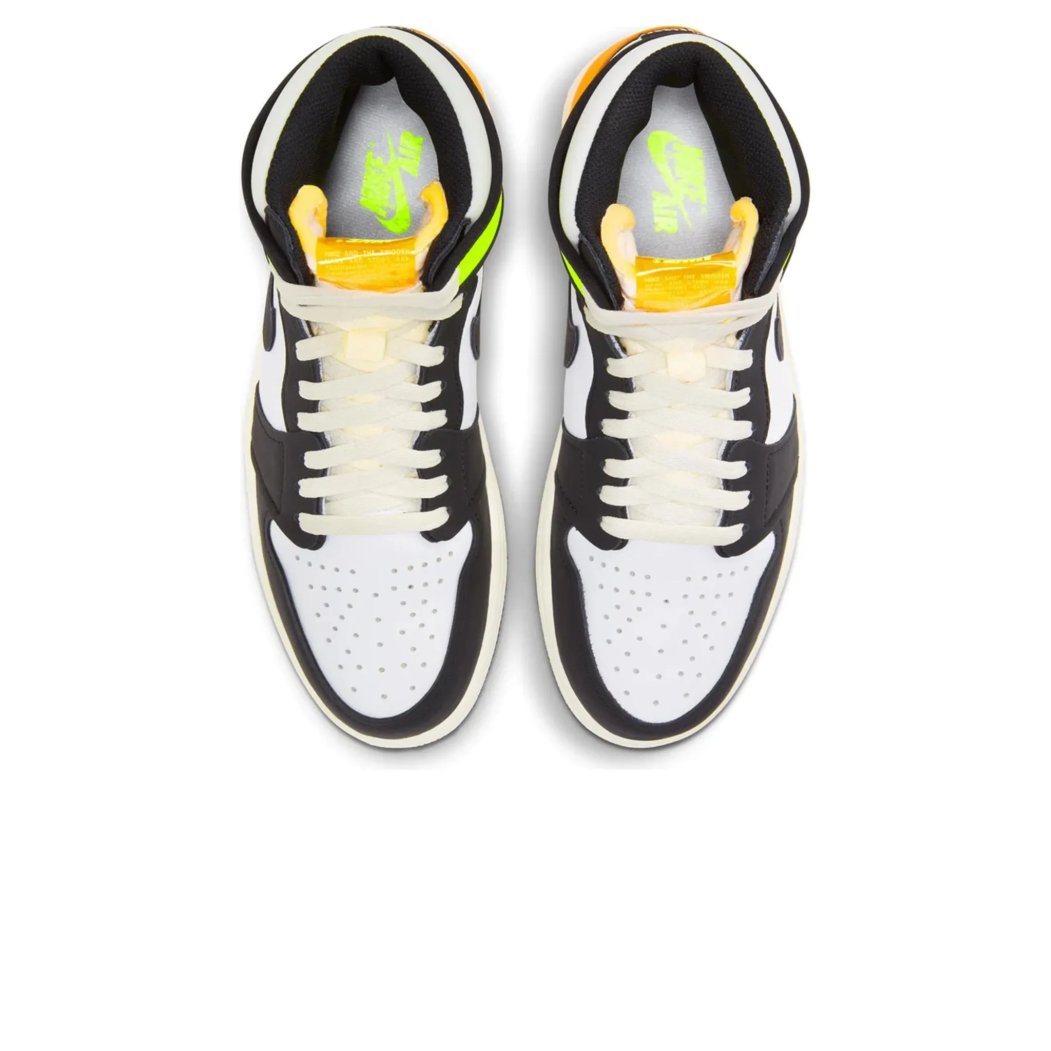 Air Jordan 1 High White Black Volt University Gold