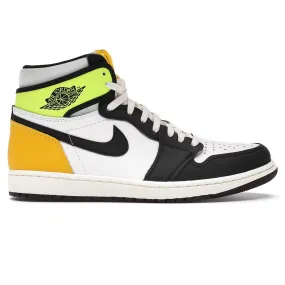 Air Jordan 1 High White Black Volt University Gold