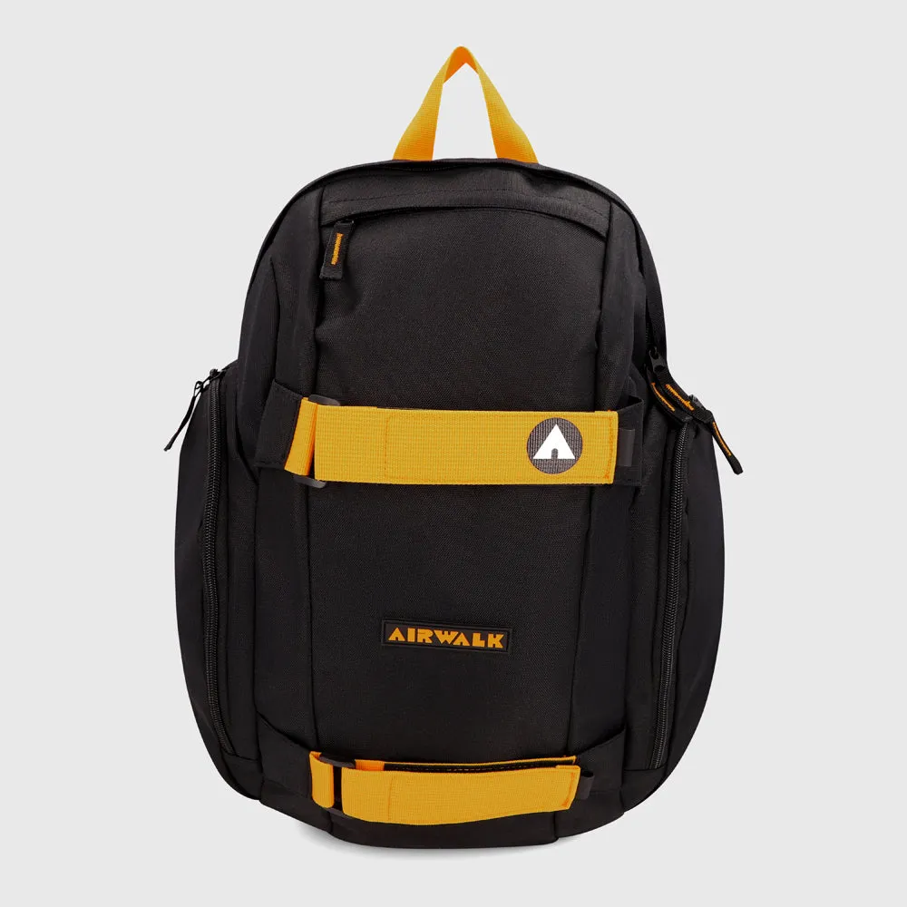 Airwalk Unisex Ny Skate Backpack Black/Yellow