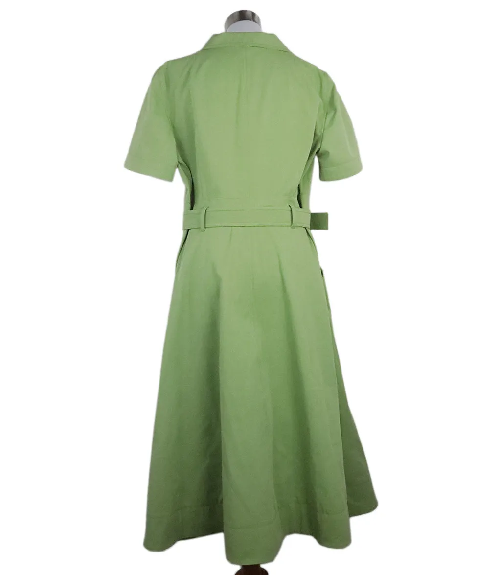 Akris Green Cotton Dress sz 14