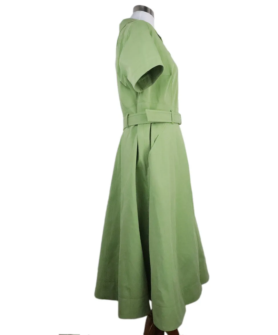 Akris Green Cotton Dress sz 14