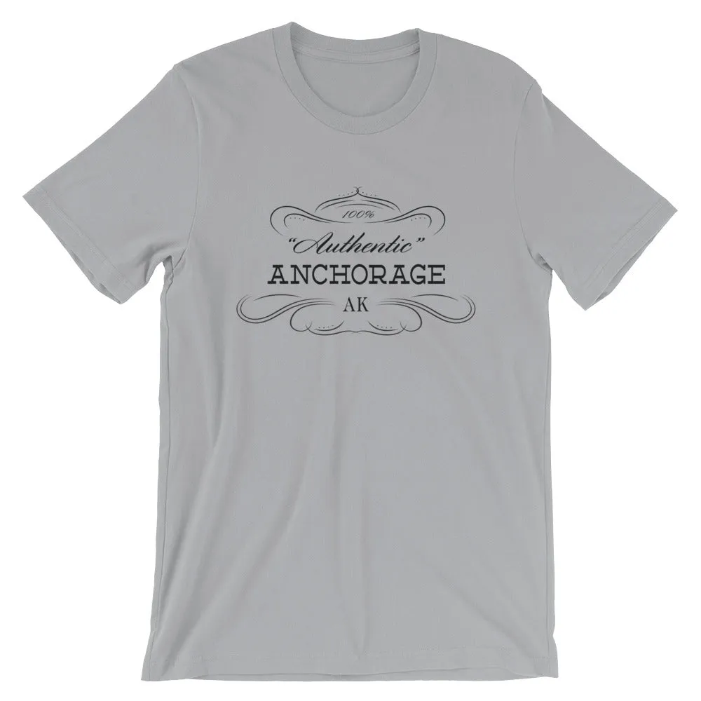 Alaska - Anchorage AK - Short-Sleeve Unisex T-Shirt - "Authentic"