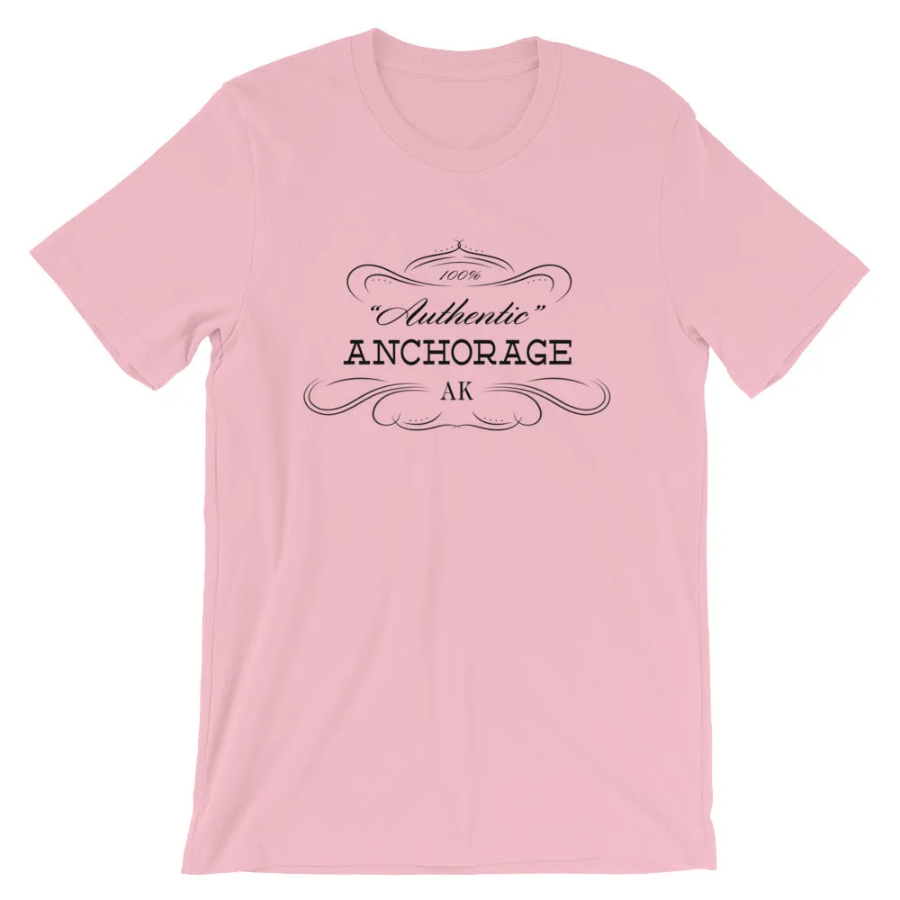 Alaska - Anchorage AK - Short-Sleeve Unisex T-Shirt - "Authentic"