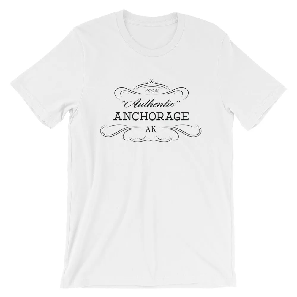 Alaska - Anchorage AK - Short-Sleeve Unisex T-Shirt - "Authentic"