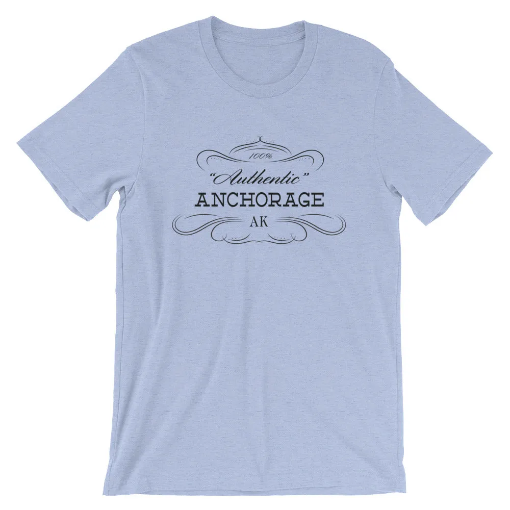 Alaska - Anchorage AK - Short-Sleeve Unisex T-Shirt - "Authentic"