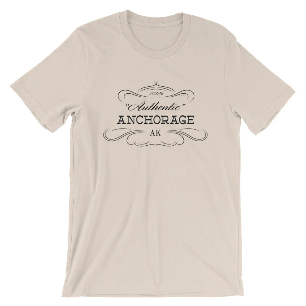 Alaska - Anchorage AK - Short-Sleeve Unisex T-Shirt - "Authentic"