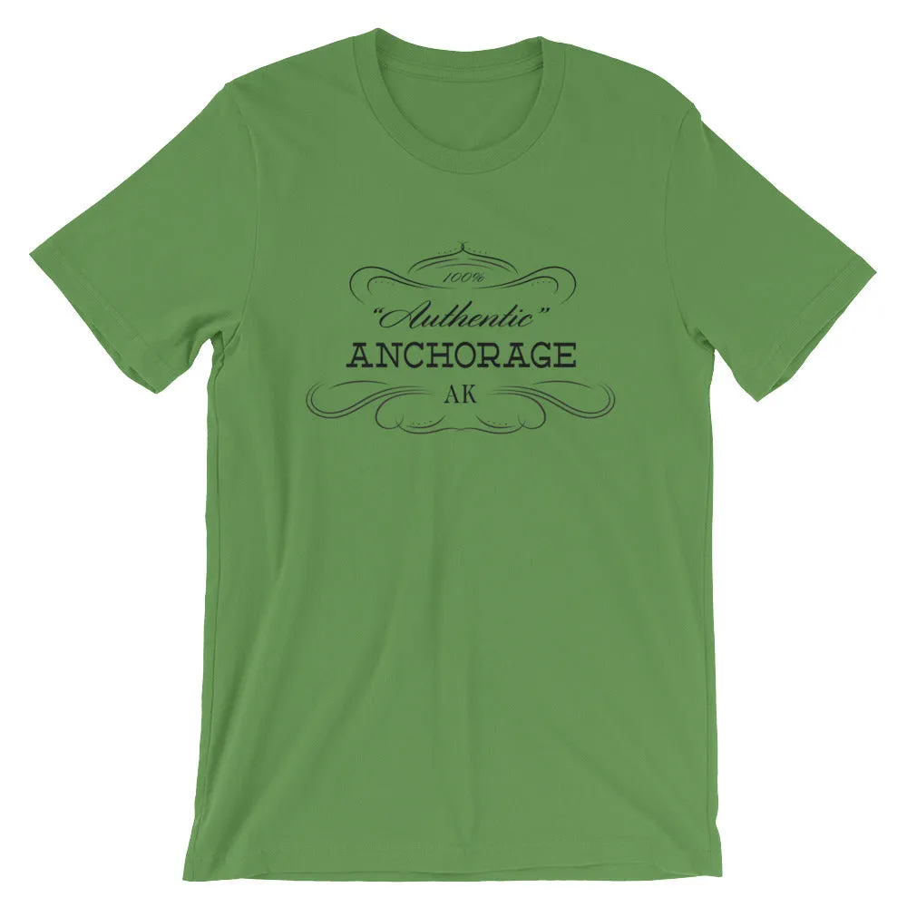 Alaska - Anchorage AK - Short-Sleeve Unisex T-Shirt - "Authentic"