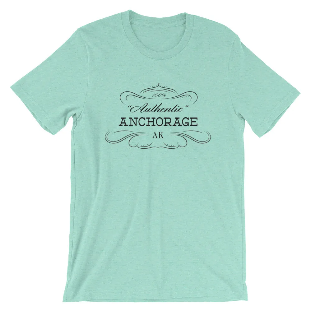 Alaska - Anchorage AK - Short-Sleeve Unisex T-Shirt - "Authentic"