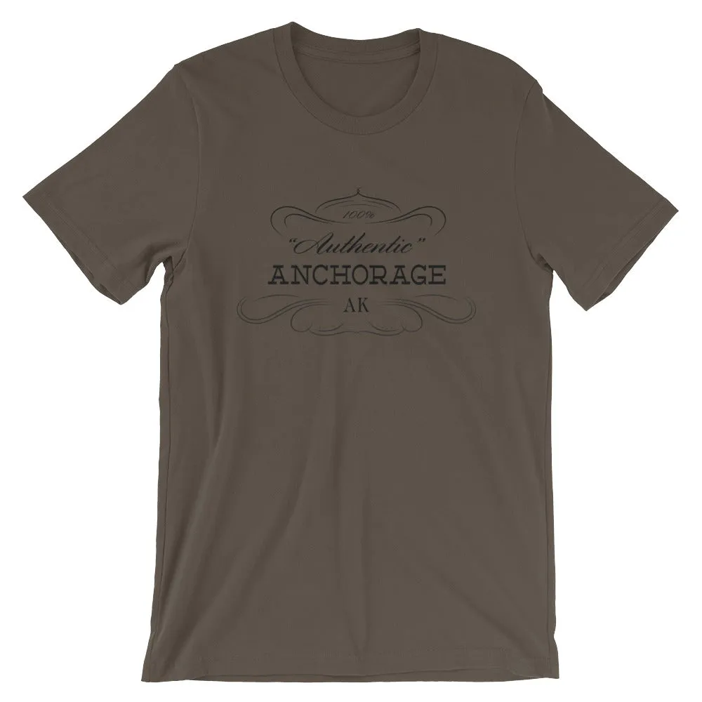 Alaska - Anchorage AK - Short-Sleeve Unisex T-Shirt - "Authentic"