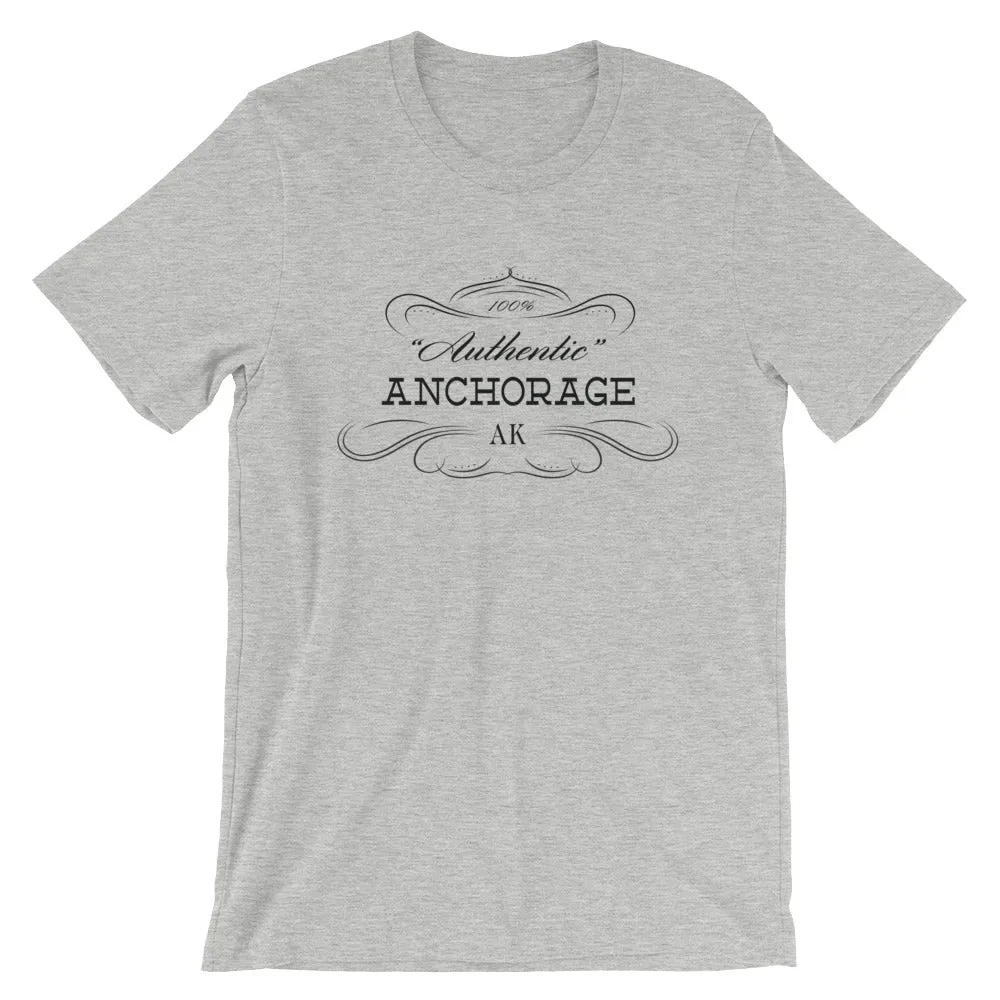 Alaska - Anchorage AK - Short-Sleeve Unisex T-Shirt - "Authentic"