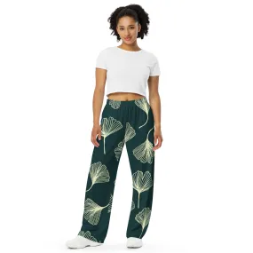 All-over print unisex wide-leg pants