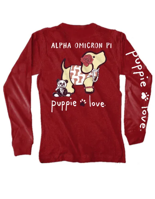 ALPHA OMICRON PI PUP, ADULT LS (PRINTED TO ORDER)