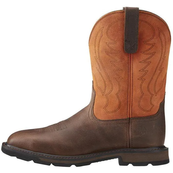 Ariat Men's Groundbreaker 10 Wide Stl Toe Western Work Boot - 10015191