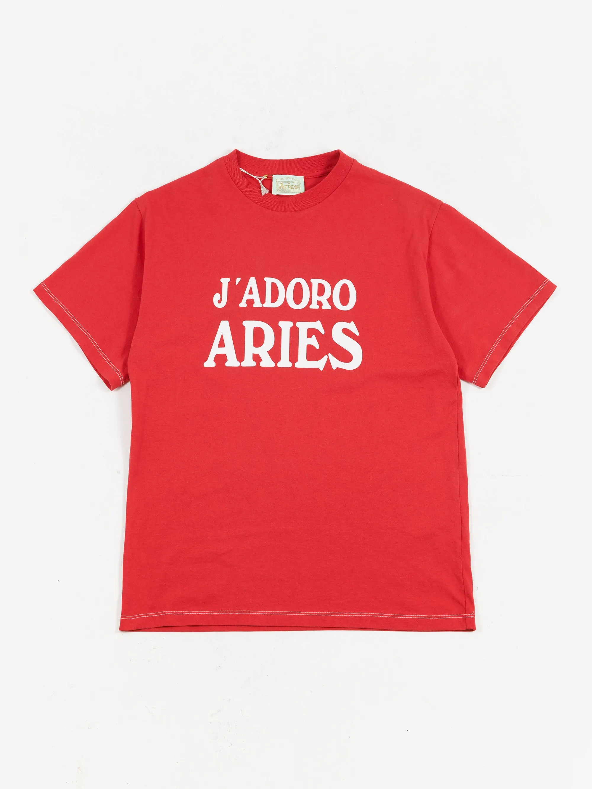 Aries J'Adoro Aries Short Sleeve Tee - Red