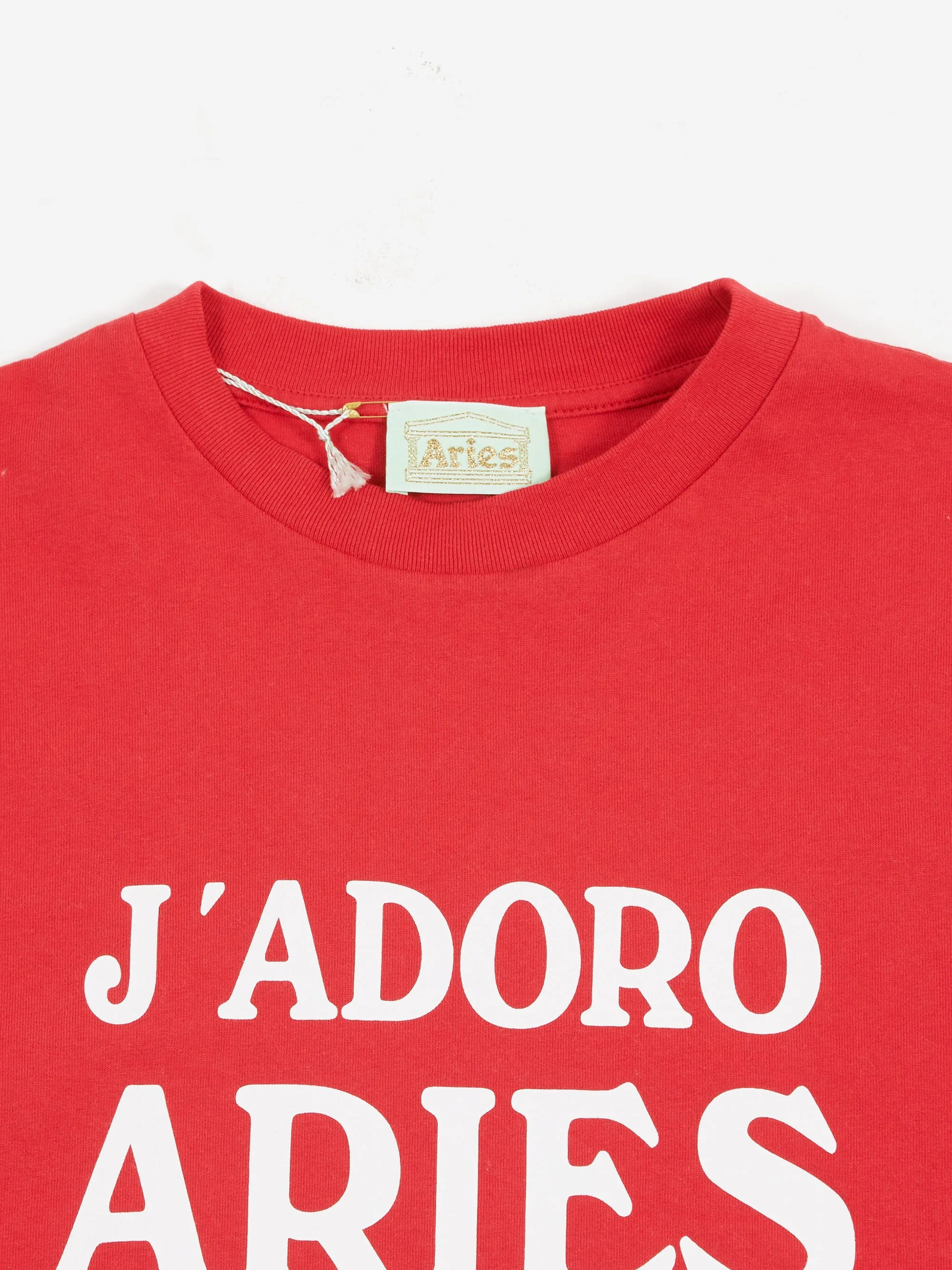 Aries J'Adoro Aries Short Sleeve Tee - Red