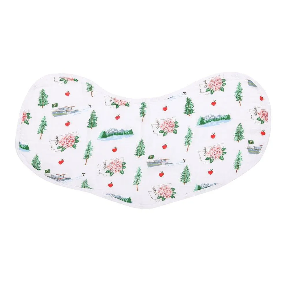 Baby Burp Cloth & Bib Combo: Washington (State)