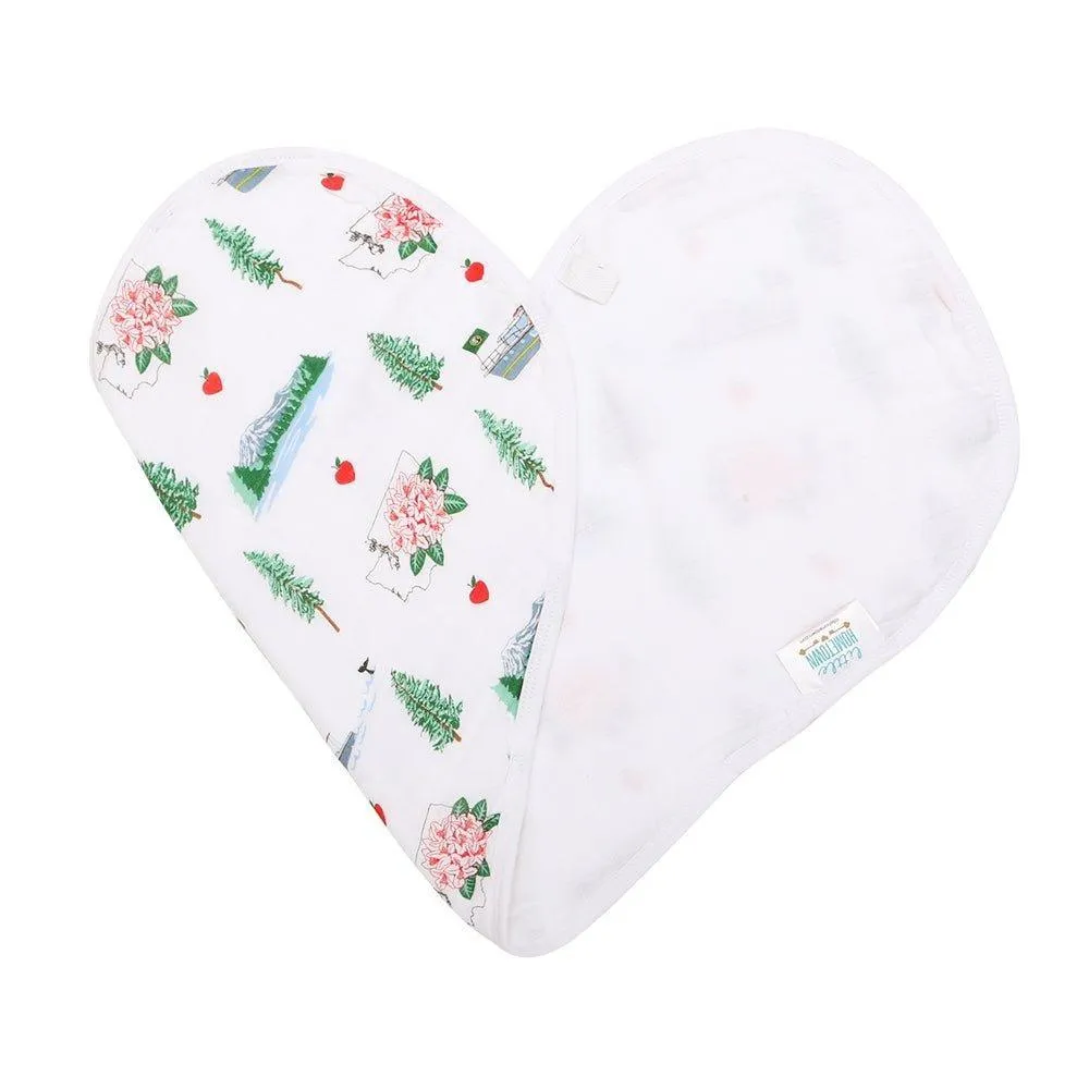 Baby Burp Cloth & Bib Combo: Washington (State)