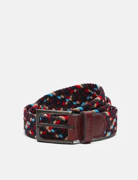 Barbour Ford Plaited Belt - Navy Mix