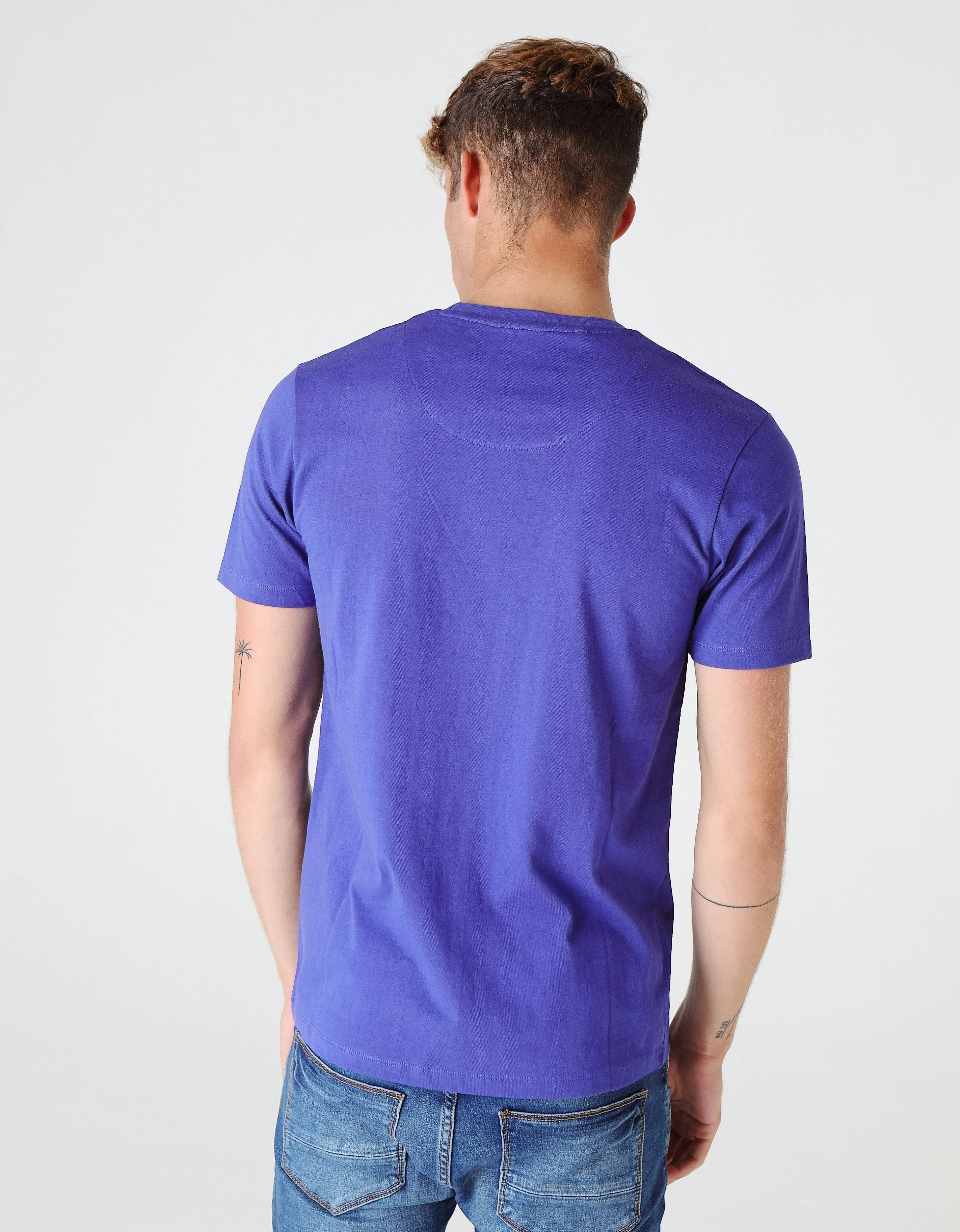 Basic Scott O Neck Tee Royal Blue