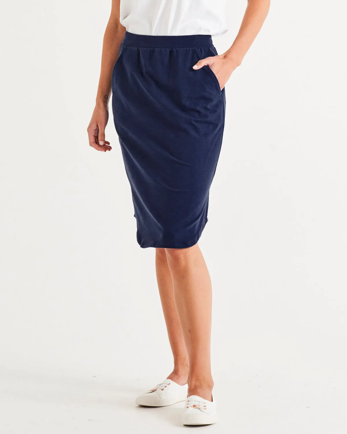 Betty Basics Evie Skirt Navy