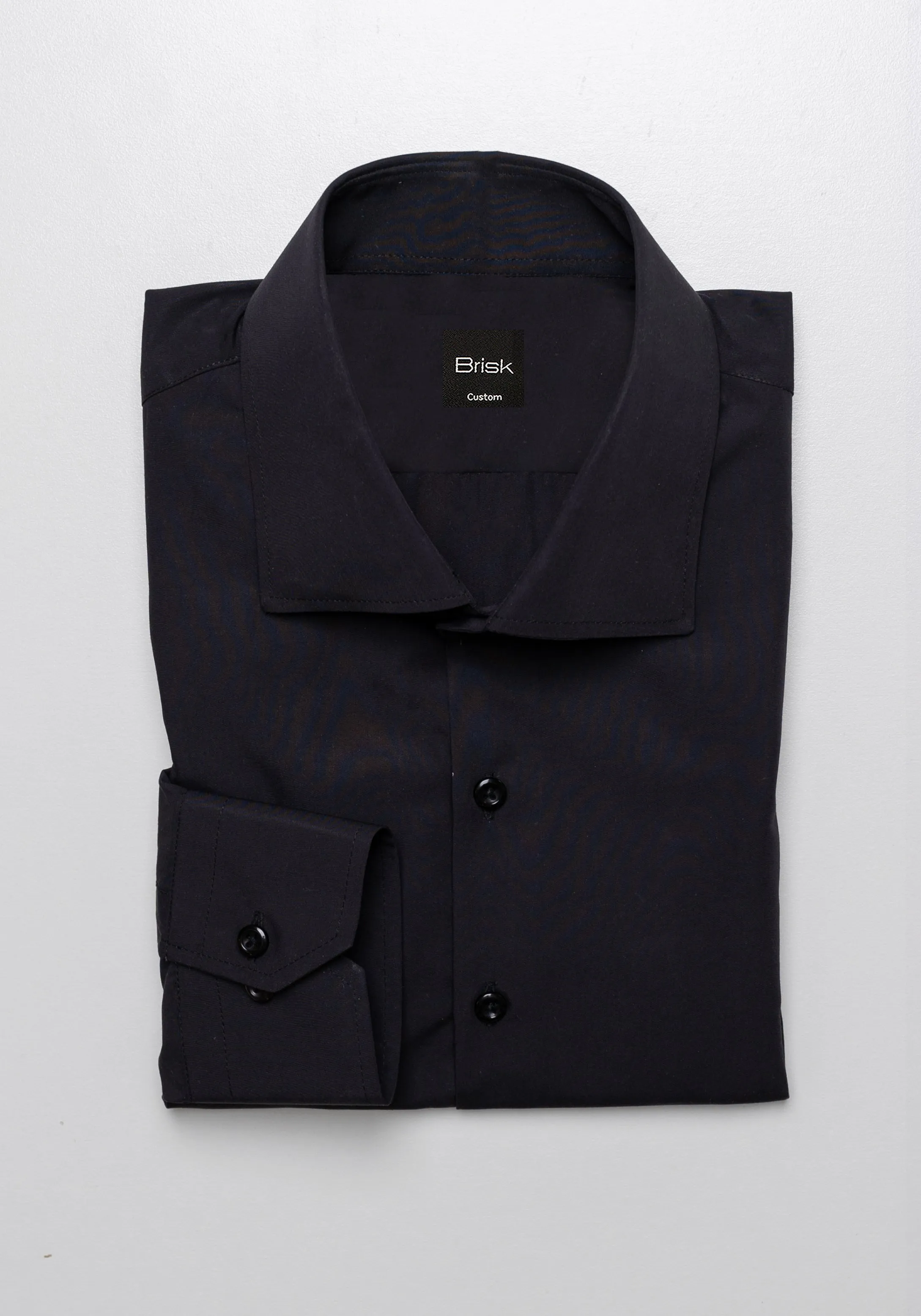 Black Bamboo/Poly - Wrinkle Free Shirt