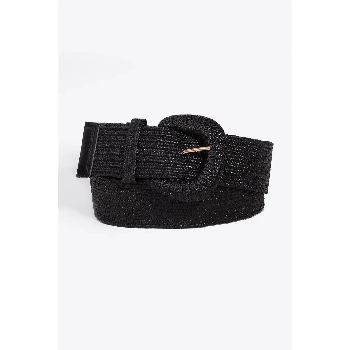 Black Braided Elastic Belt