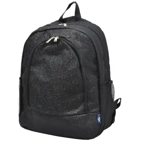 Black Glitter NGIL Canvas Backpack