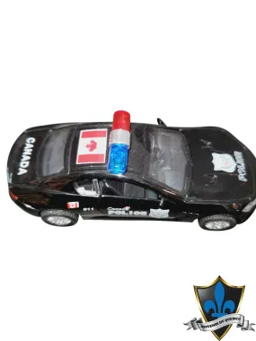 Black Police Car with Canada Flag