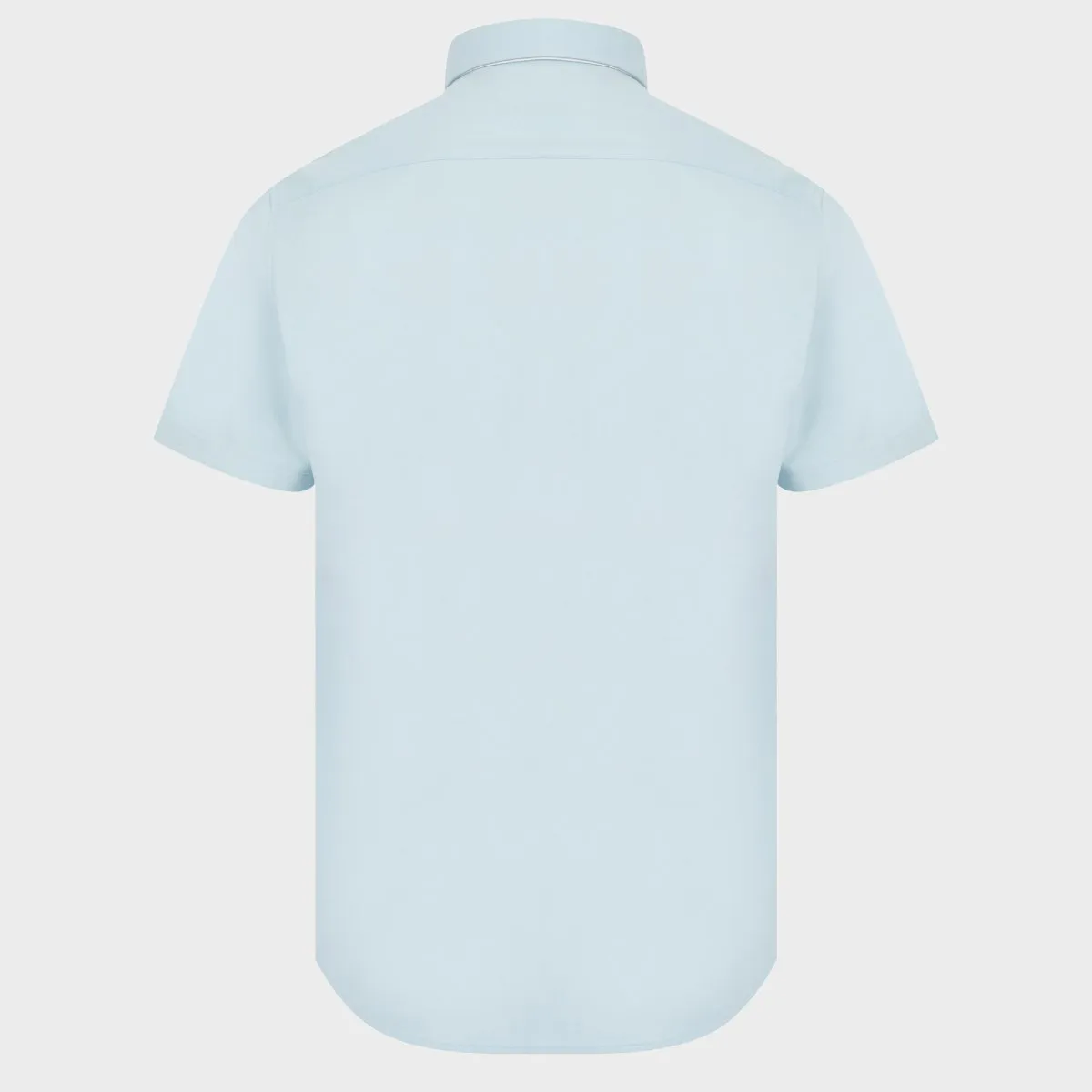 Blue Cotton Twill T-Shirt