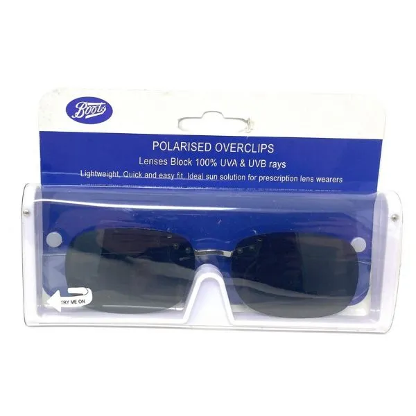 Boots Clip-On Sunglasses Polarised Lenses 154I