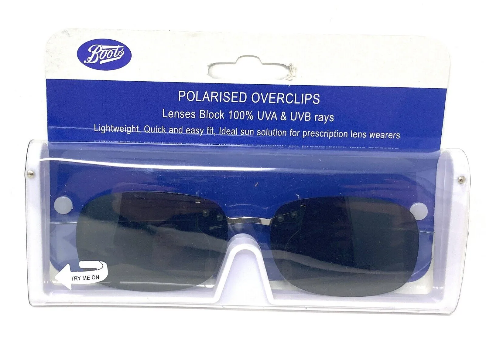 Boots Clip-On Sunglasses Polarised Lenses 154I