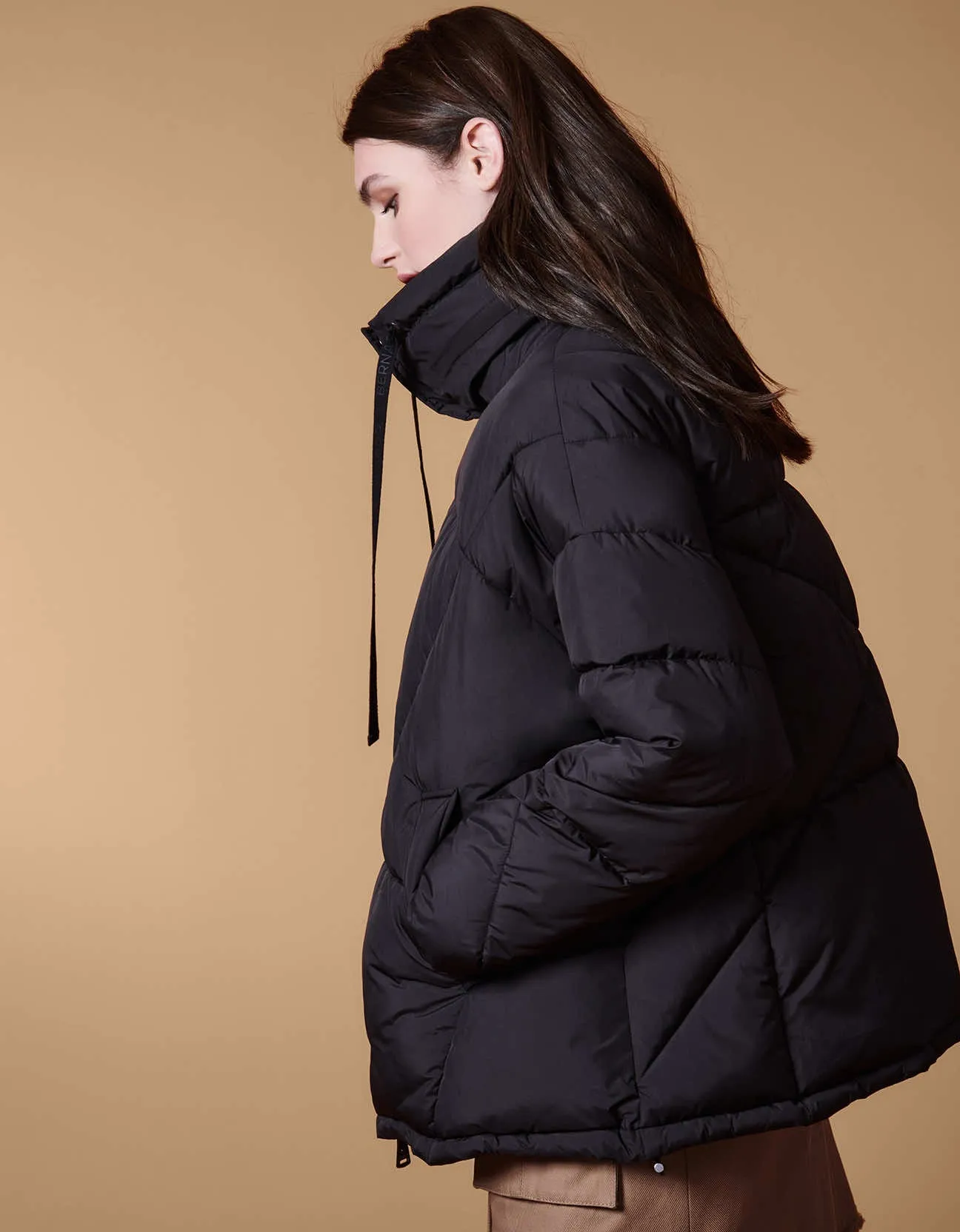 Boxy Chic Hooded Puffer Coat