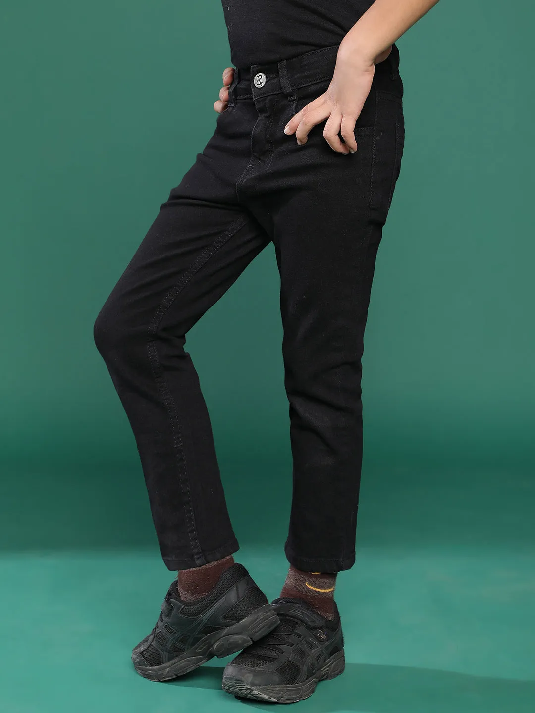 Boys Black Slim Fit Jeans