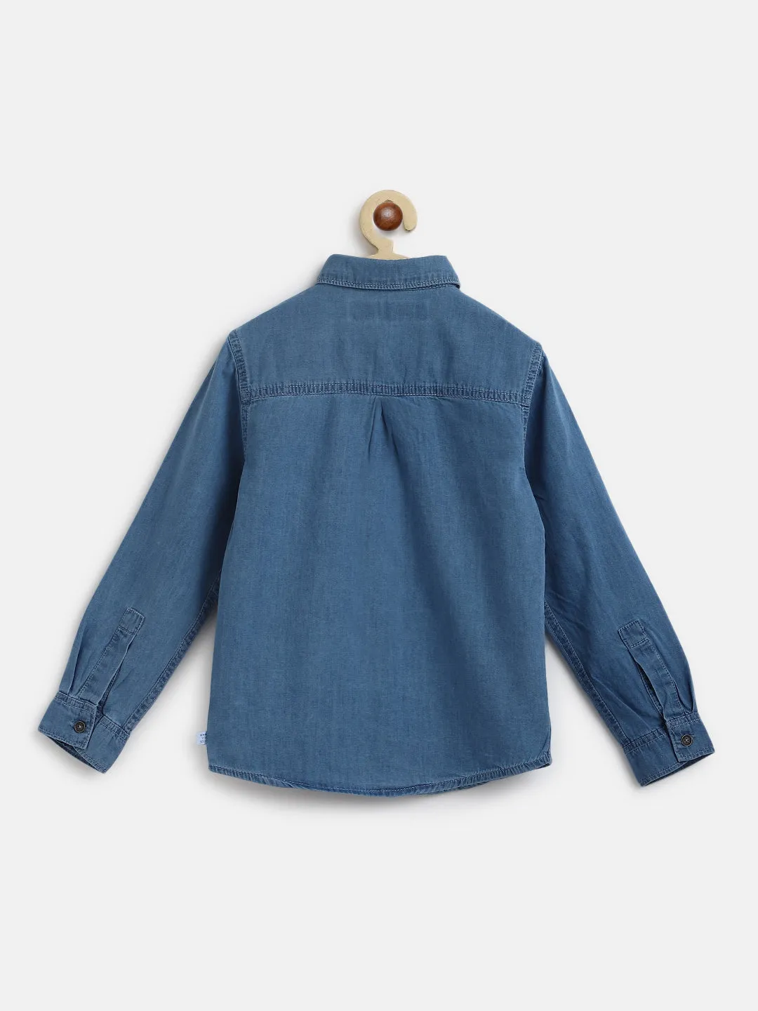 Boys Blue Pure Cotton Casual Shirt