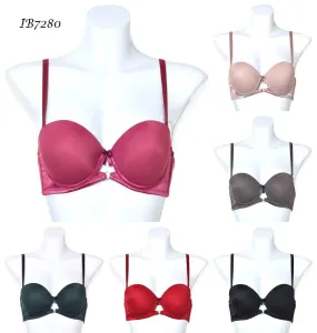 BRA STRAPLESS CON DETALLES SATINADOS IB7280