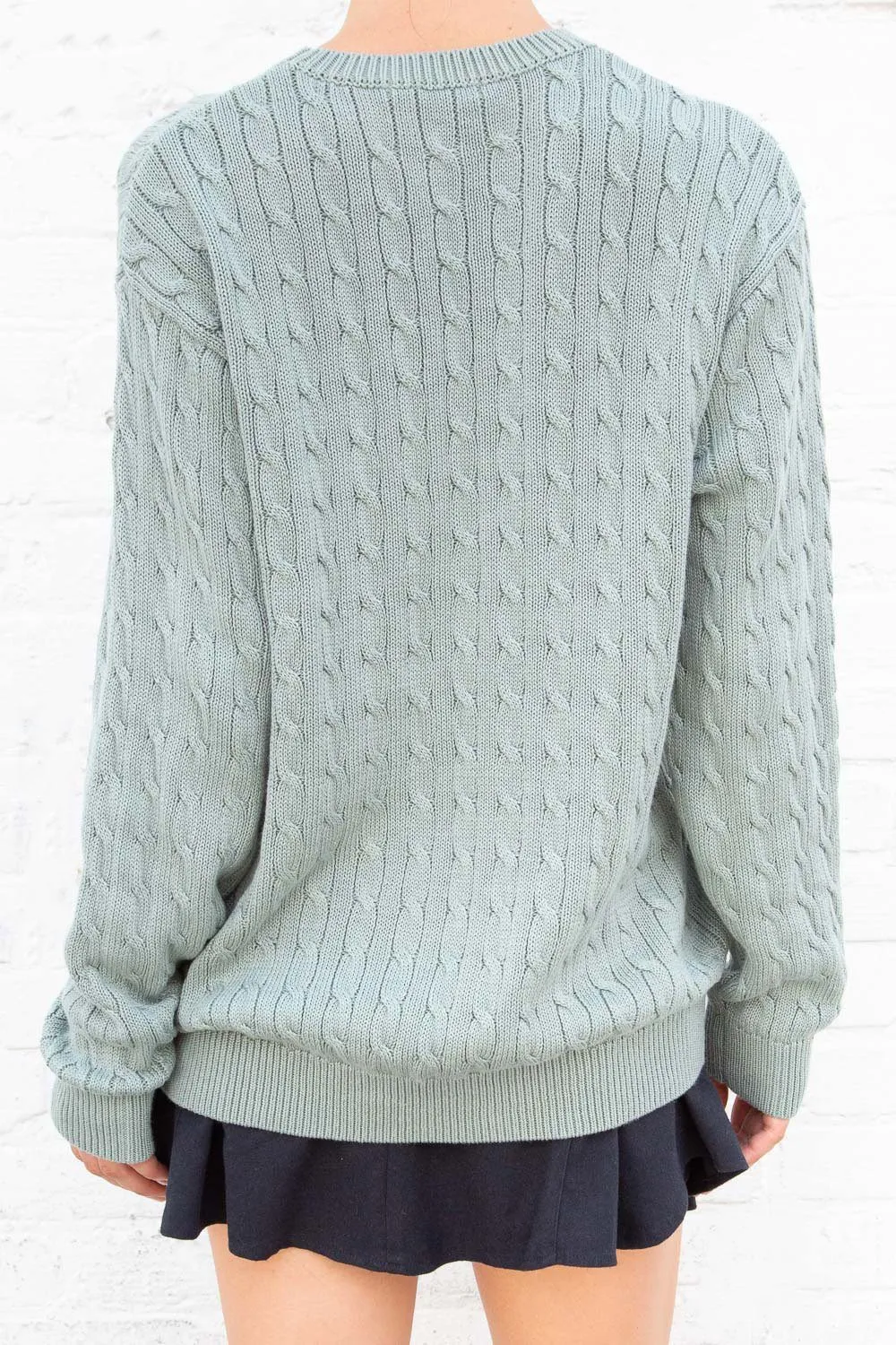 Brianna Cotton Cable Knit Sweater