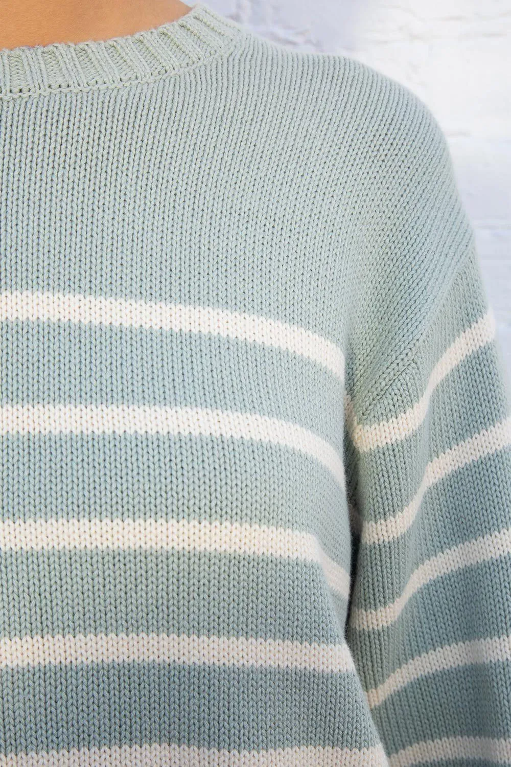 Brianna Cotton Thin Stripe Sweater