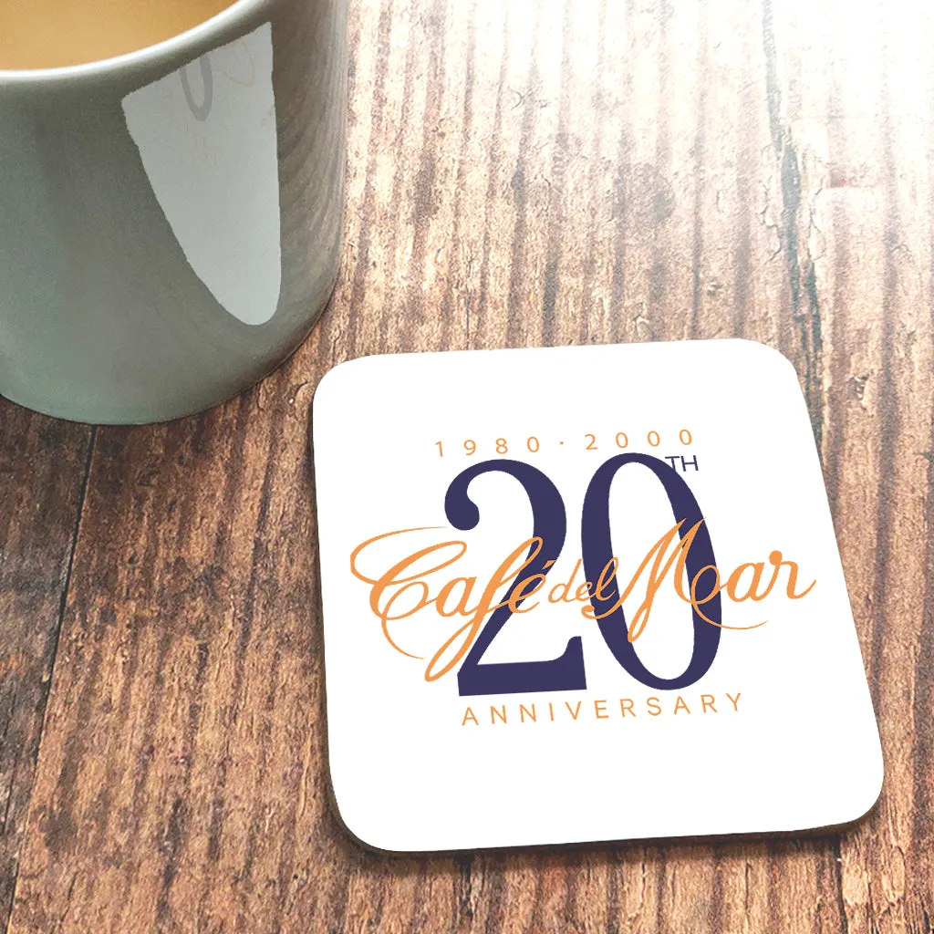 Café del Mar 20th Anniversary Logo Coaster