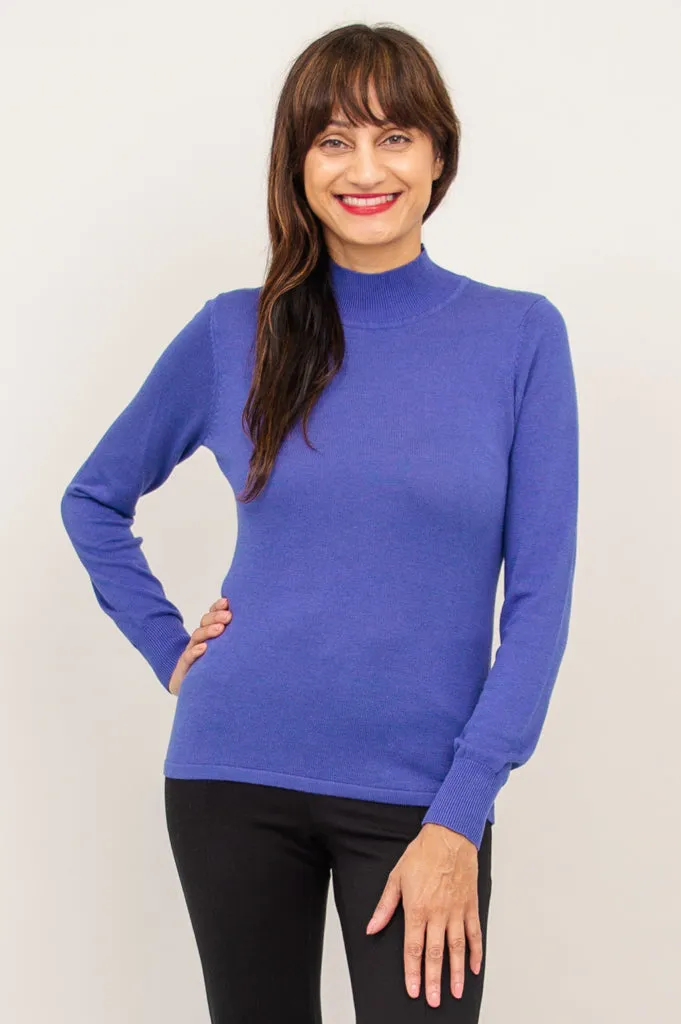 Cameron Sweater, Deep Blue, Bamboo Cotton