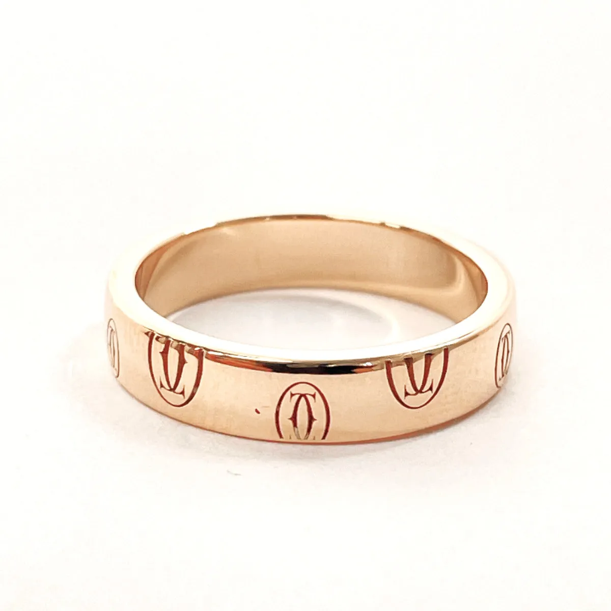 CARTIER Ring K18 Pink Gold Pink gold happy Birthday Women Used Authentic