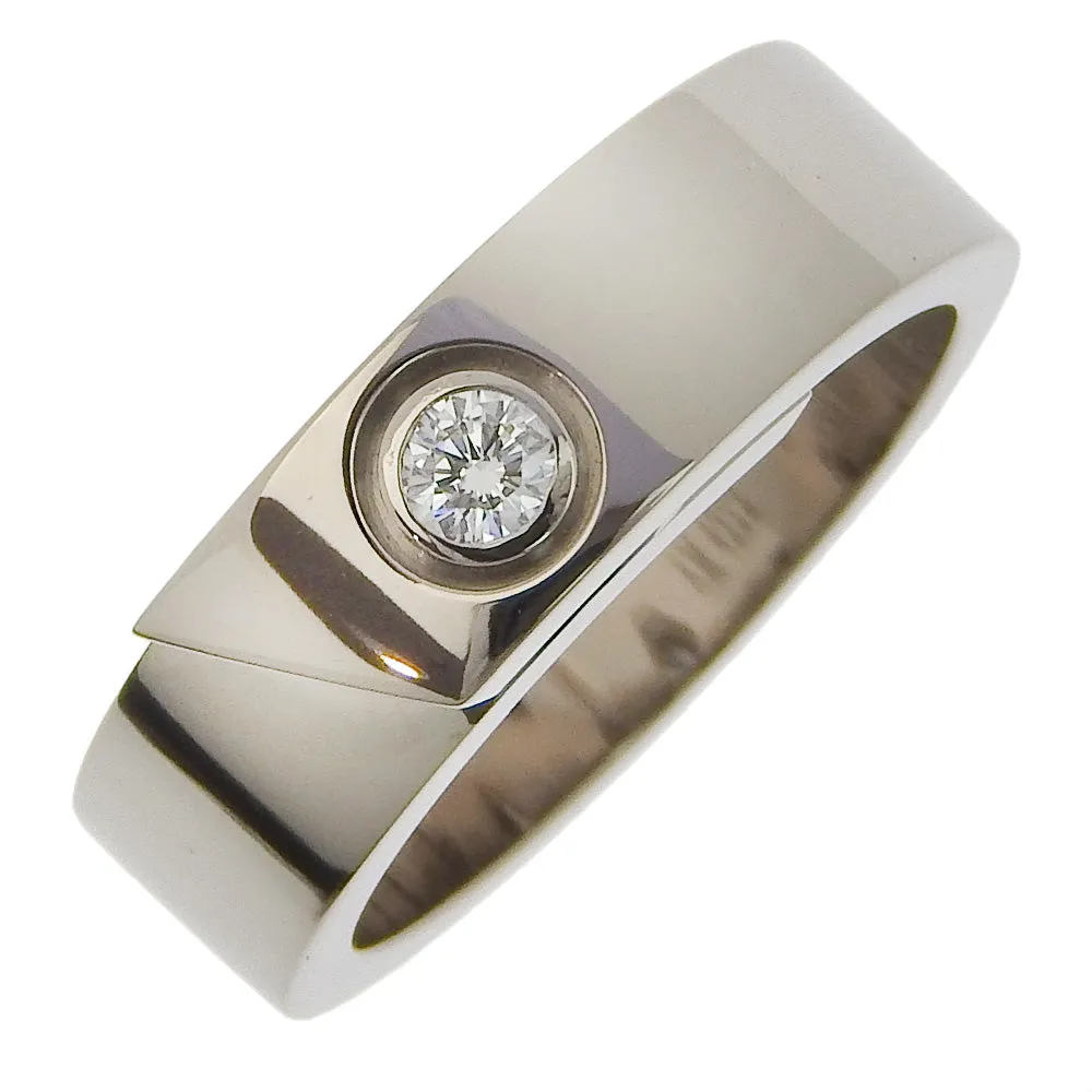 CARTIER Ring K18 White Gold, Diamond White gold Anniversary Women 50 Used Authentic