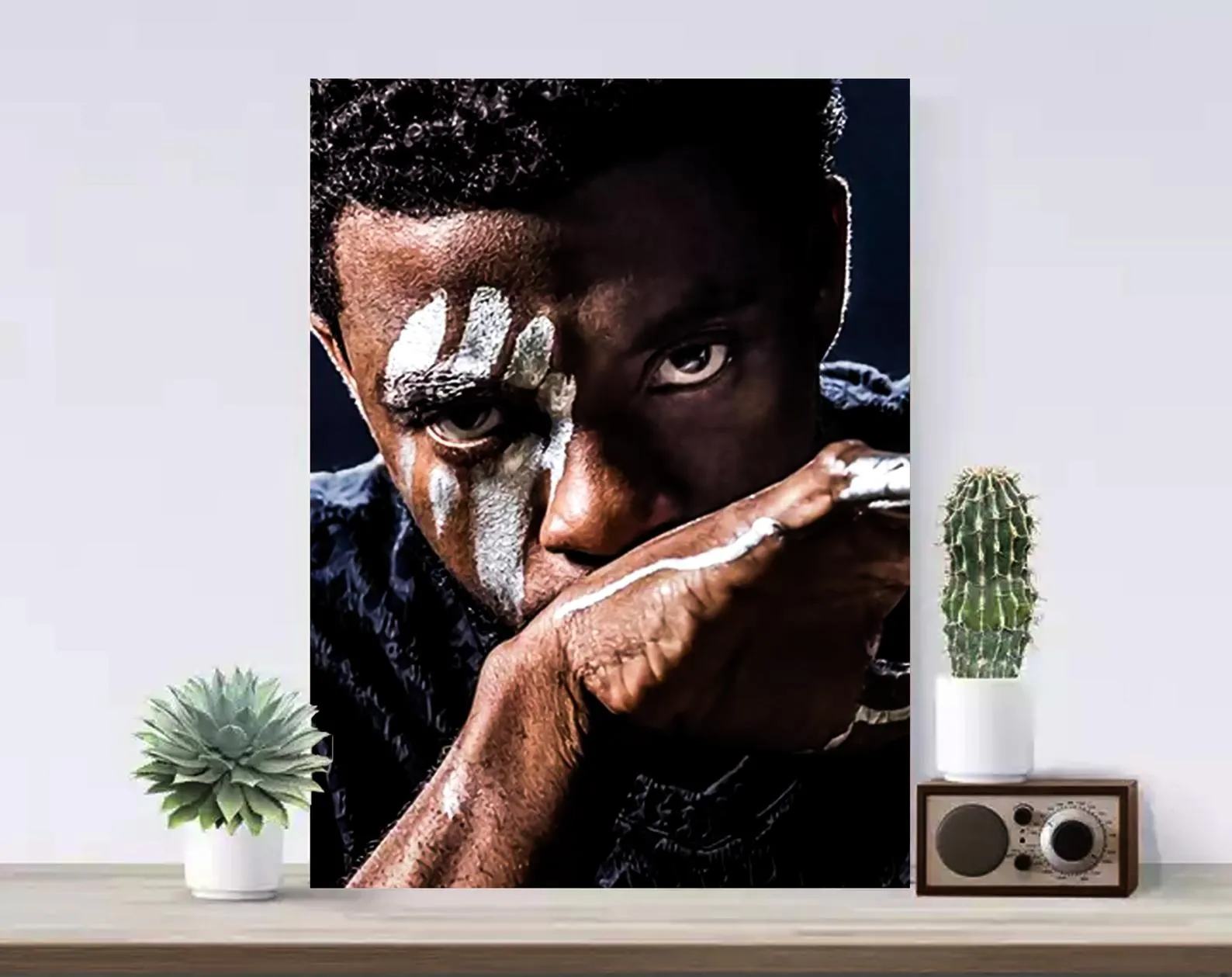 Chadwick Boseman Poster, Black Panther Canvas Rolls, Custom Canvas, Home decor, Wall Hanging, Hollywood Actor Chadwick Boseman Poster