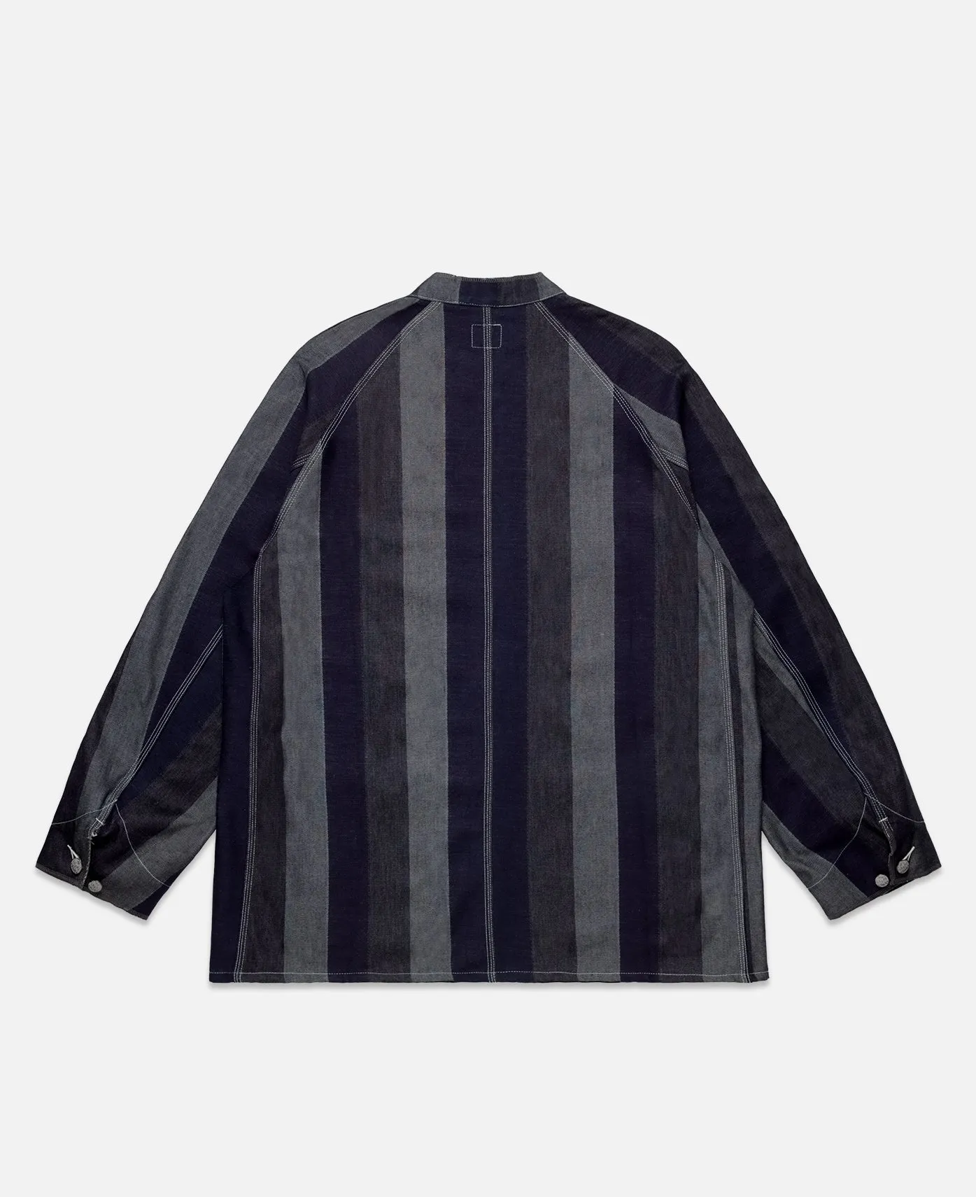 Chore Coat - 10Oz Denim / Stripe Jq. (Navy)