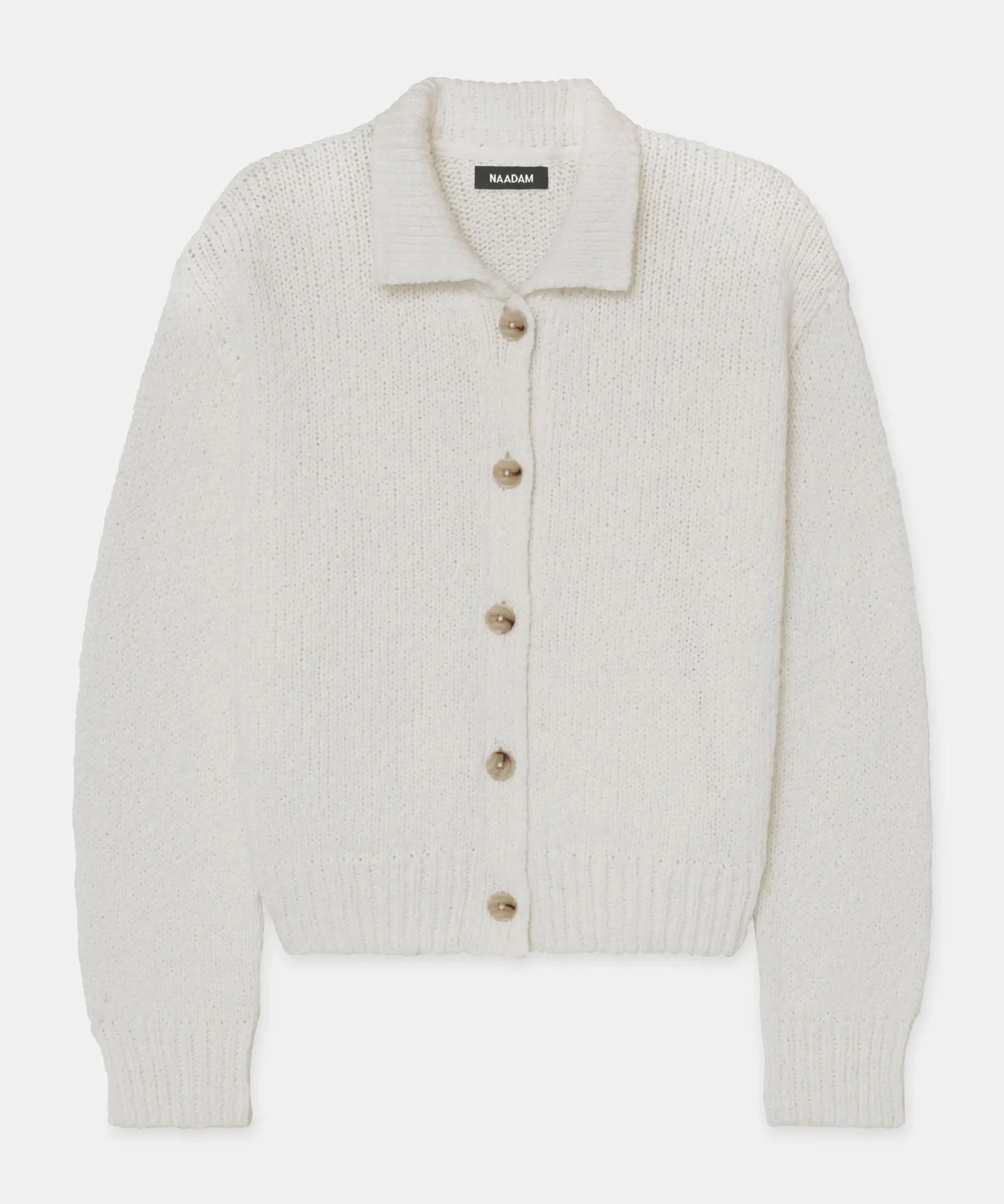 Chunky Cotton Collared Cardigan