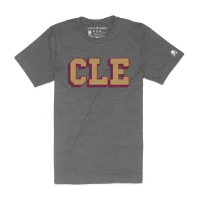 CLE College - Wine/Gold - Unisex Crew T-Shirt