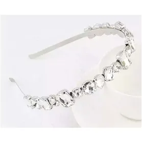 Clear Gemstone Headband