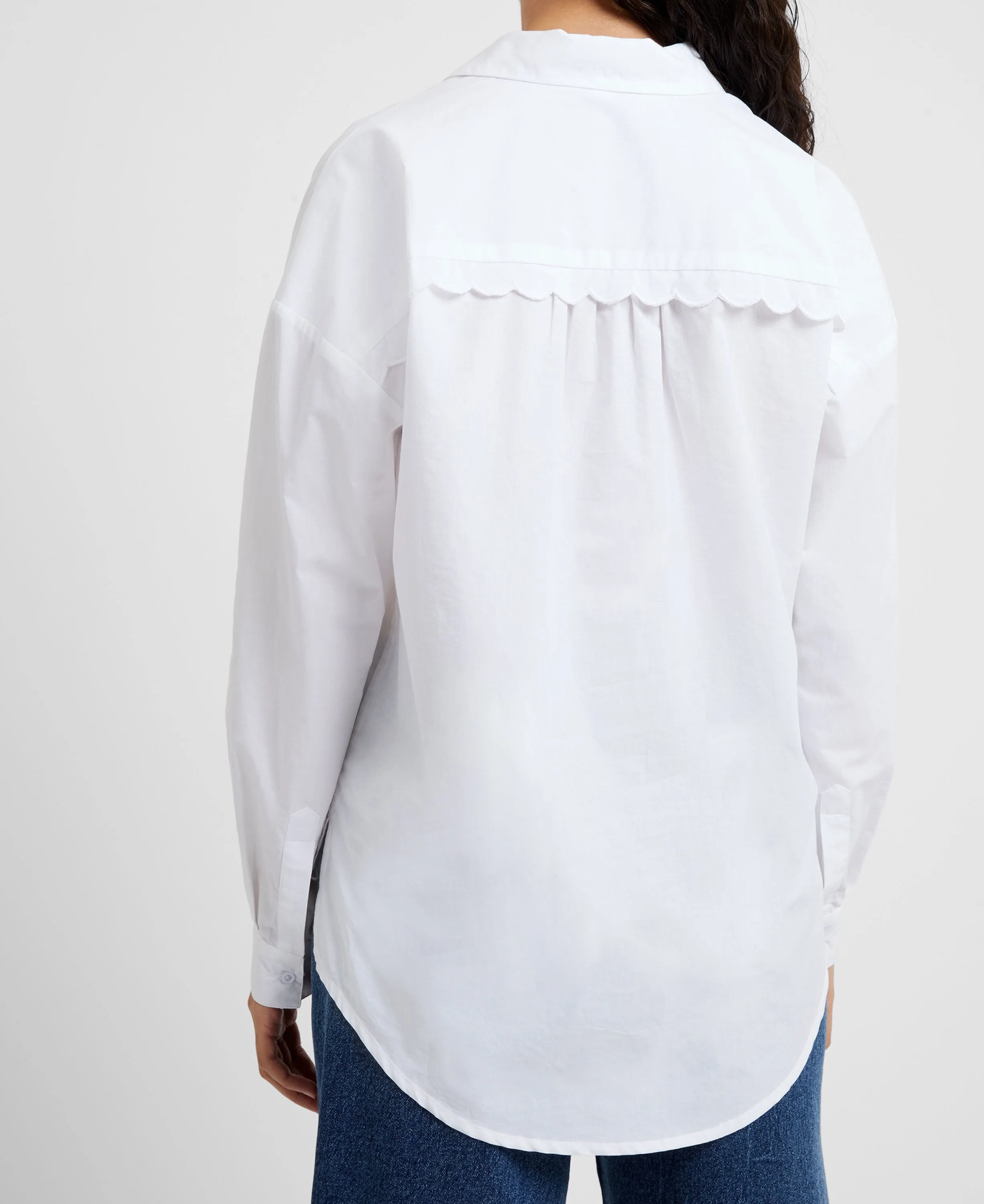 Core Shirting Boyfriend Shirt - White