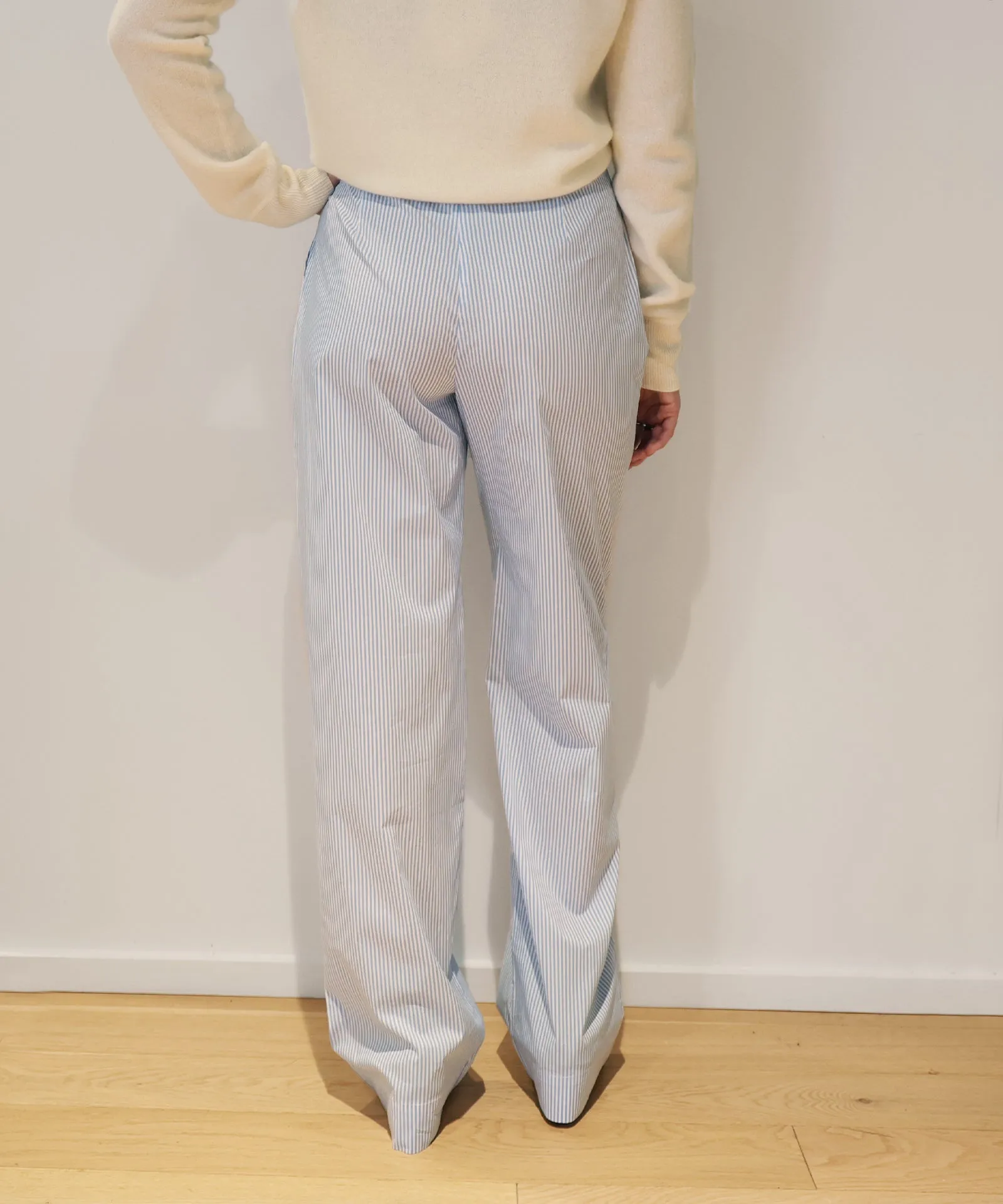 Cotton Wide Leg Trouser