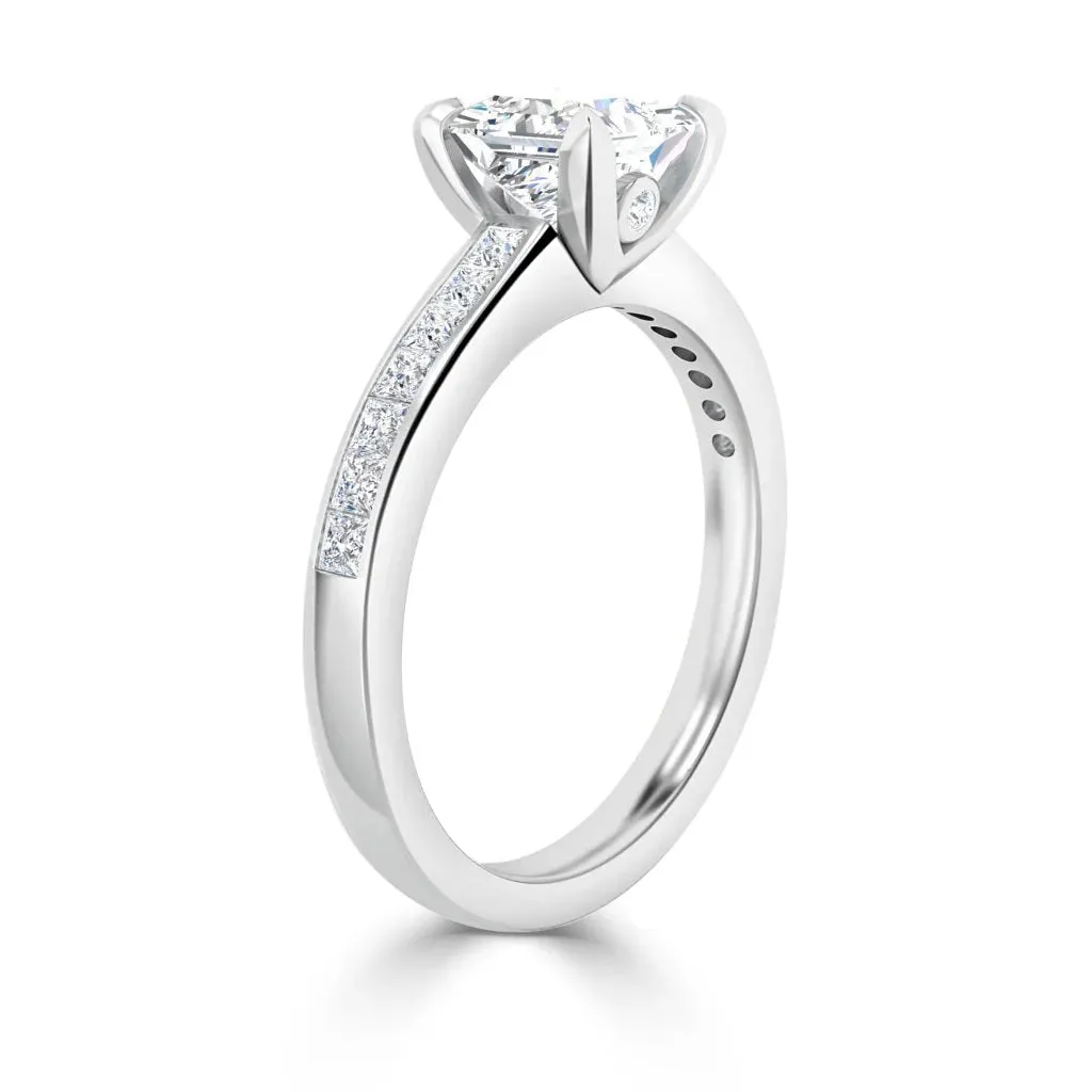 Crystal - 18ct White Gold - Princess