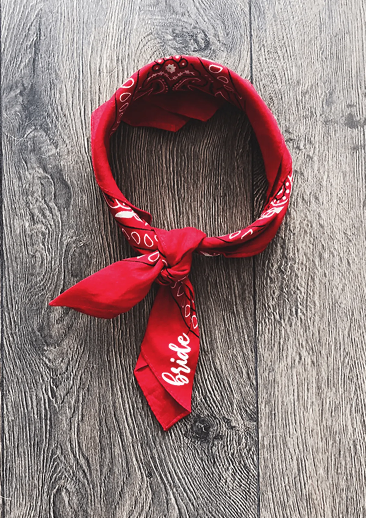 Custom bandana - red